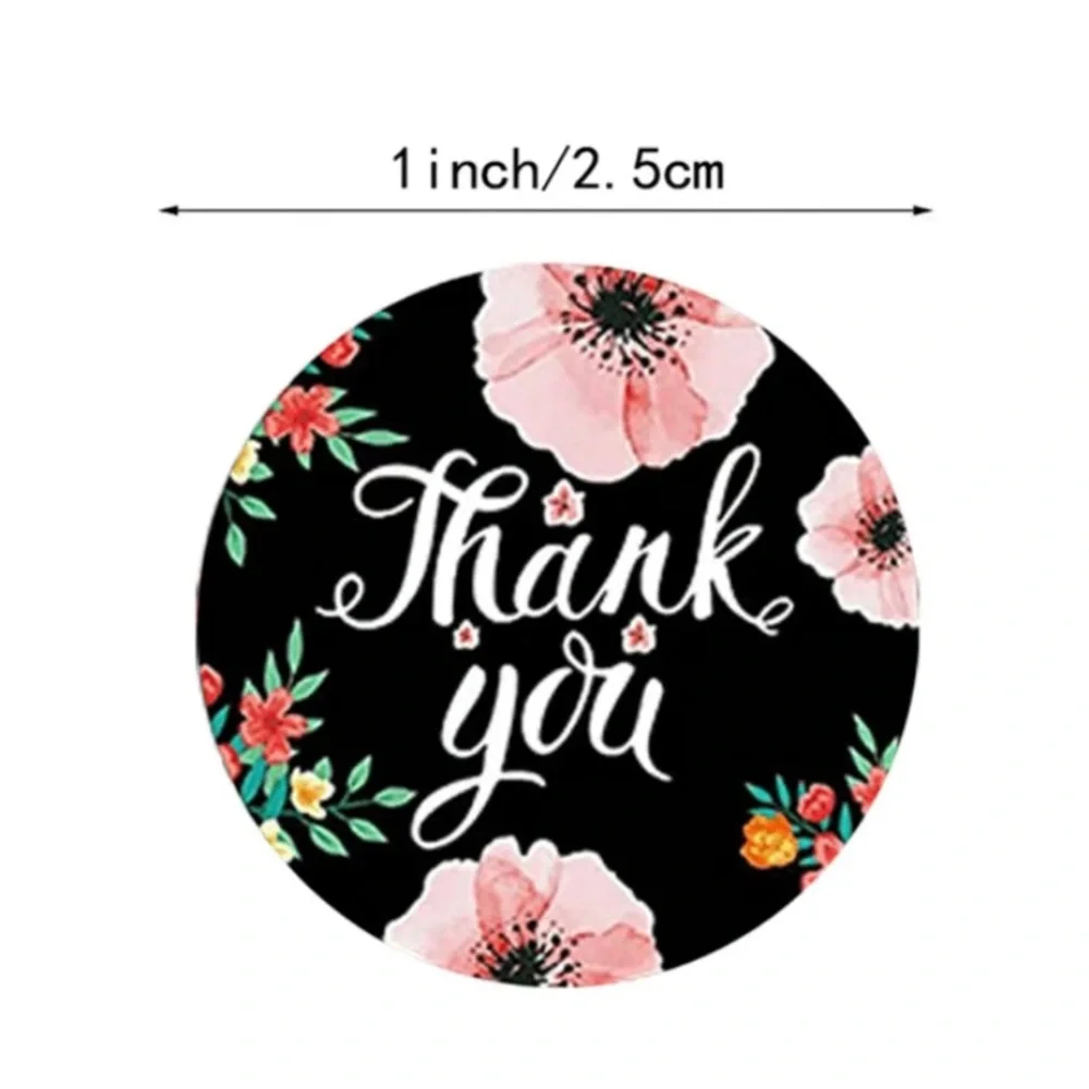 Roll of 500 Thank You Stickers For Packages, NEW